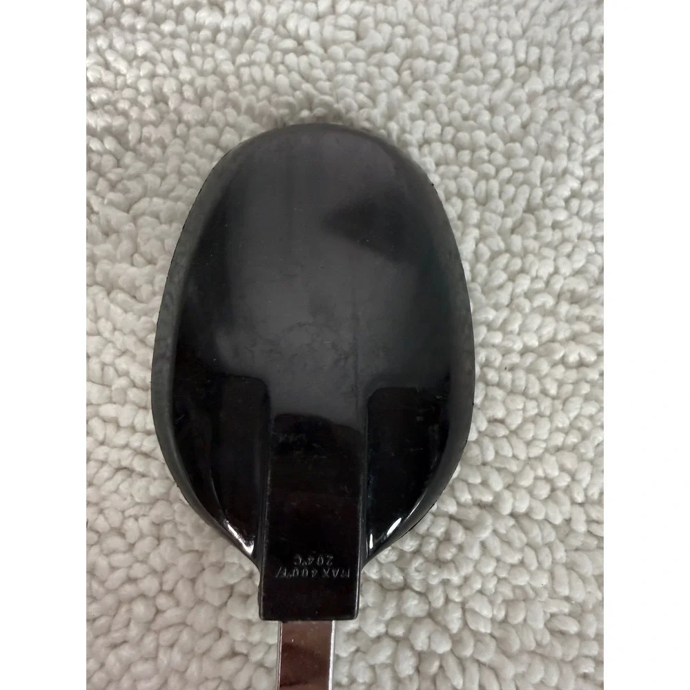 Vtg Ekco Black Solid Spoon Kitchen Utensil Max 400F Heat Resistant Cooking Spoon